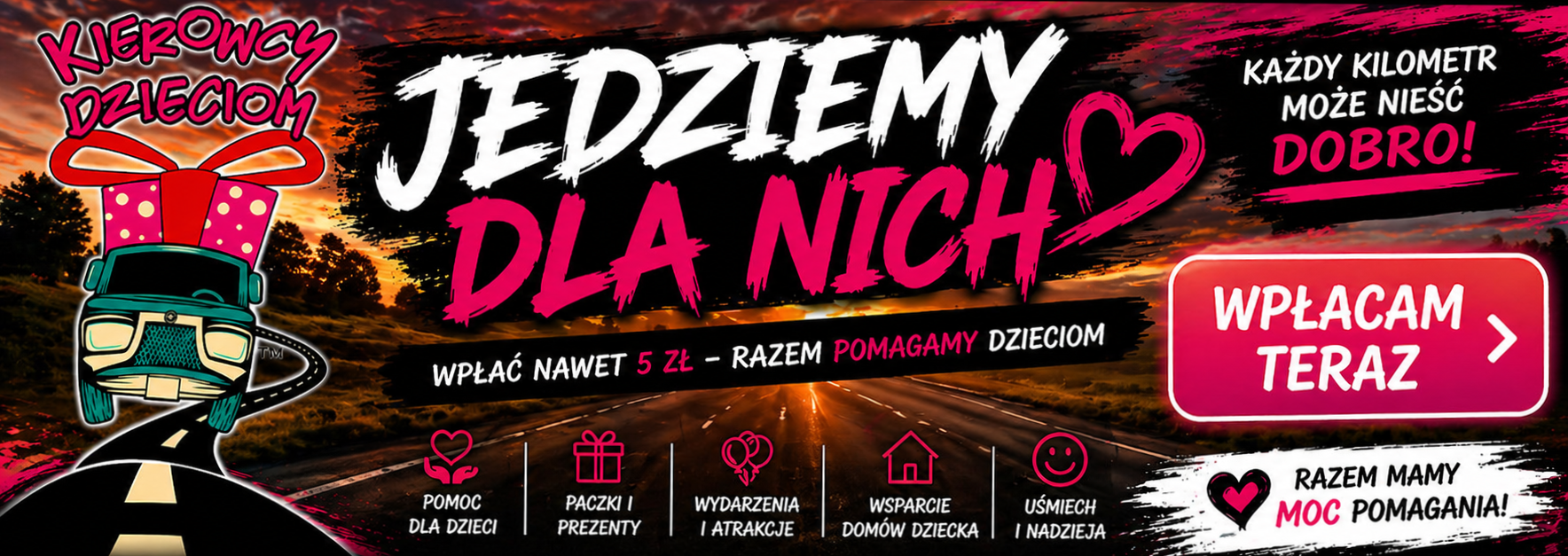 Kierowcy Dzieciom – jedziemy dla dzieci i potrzebujemy Twojego wsparcia